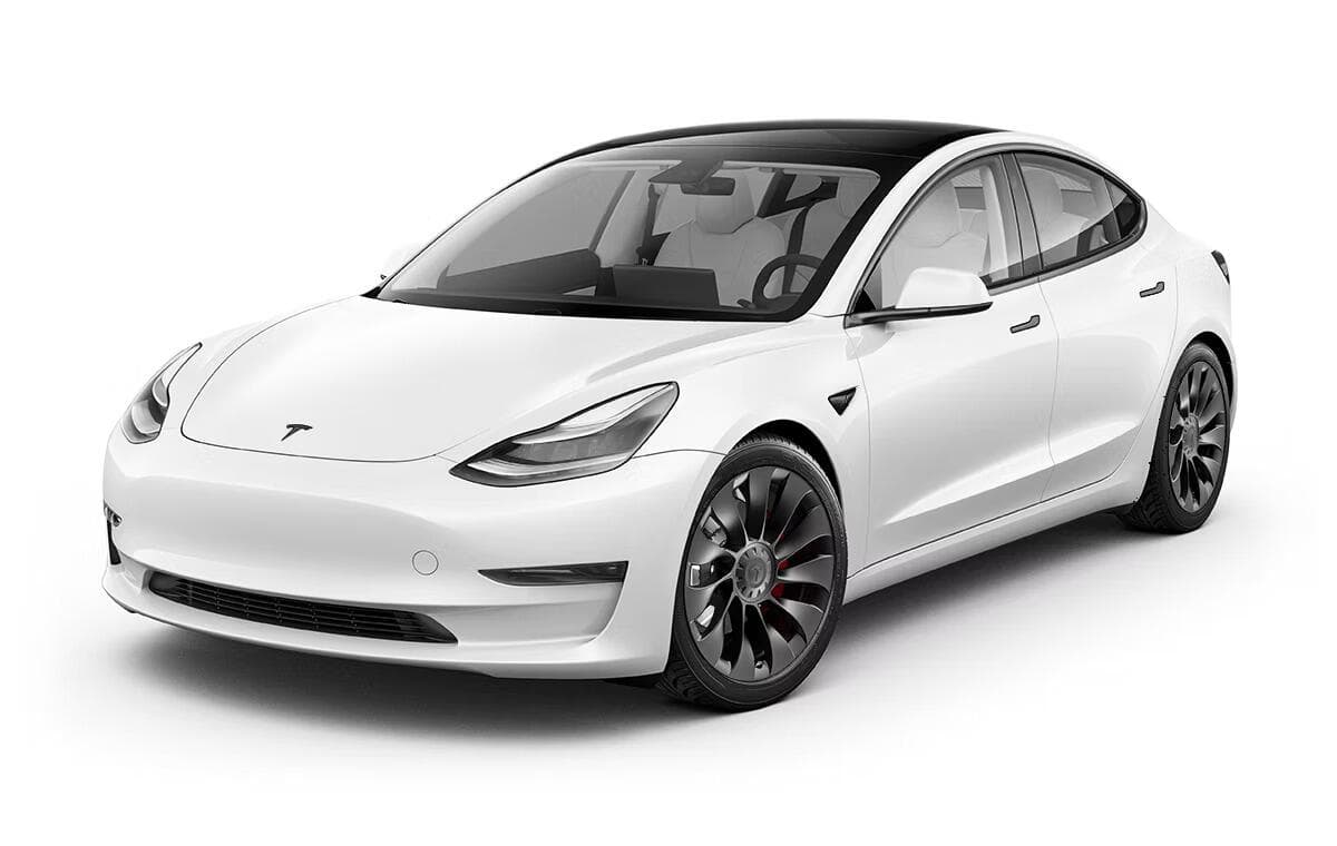 Tesla Model 3 with no window tint in Bellevue, WA