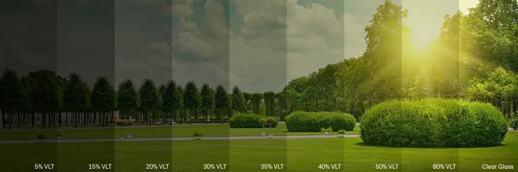 Washington State Vehicle Tint Laws - Visible Light Transmission Illustration