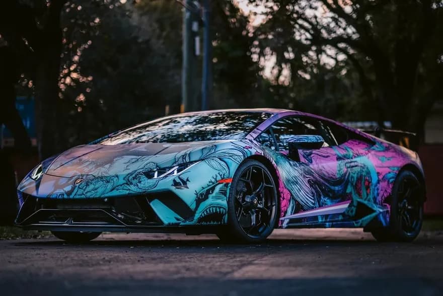 Custom vinyl car wrap color change installed by professionals in Bellevue Seattle area