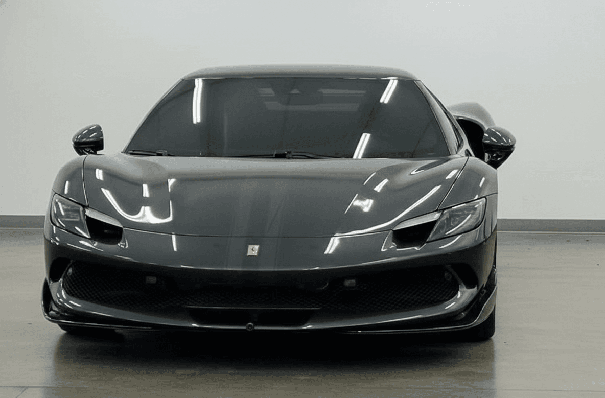 3M™ Crystalline Window Tint on a black Ferrari Bellevue WA